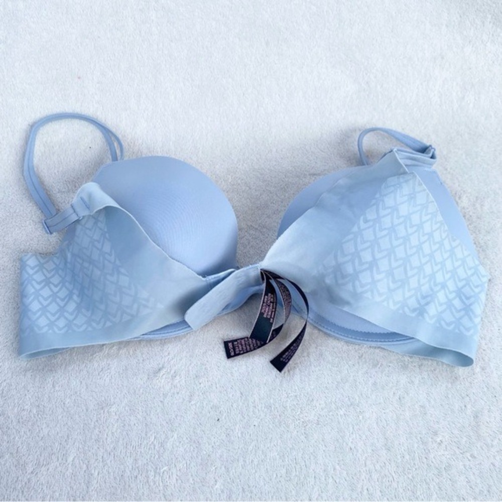 Victoria's Secret V-Hardware Push-Up Bra Women 32C Blue - Picture 4 of 7